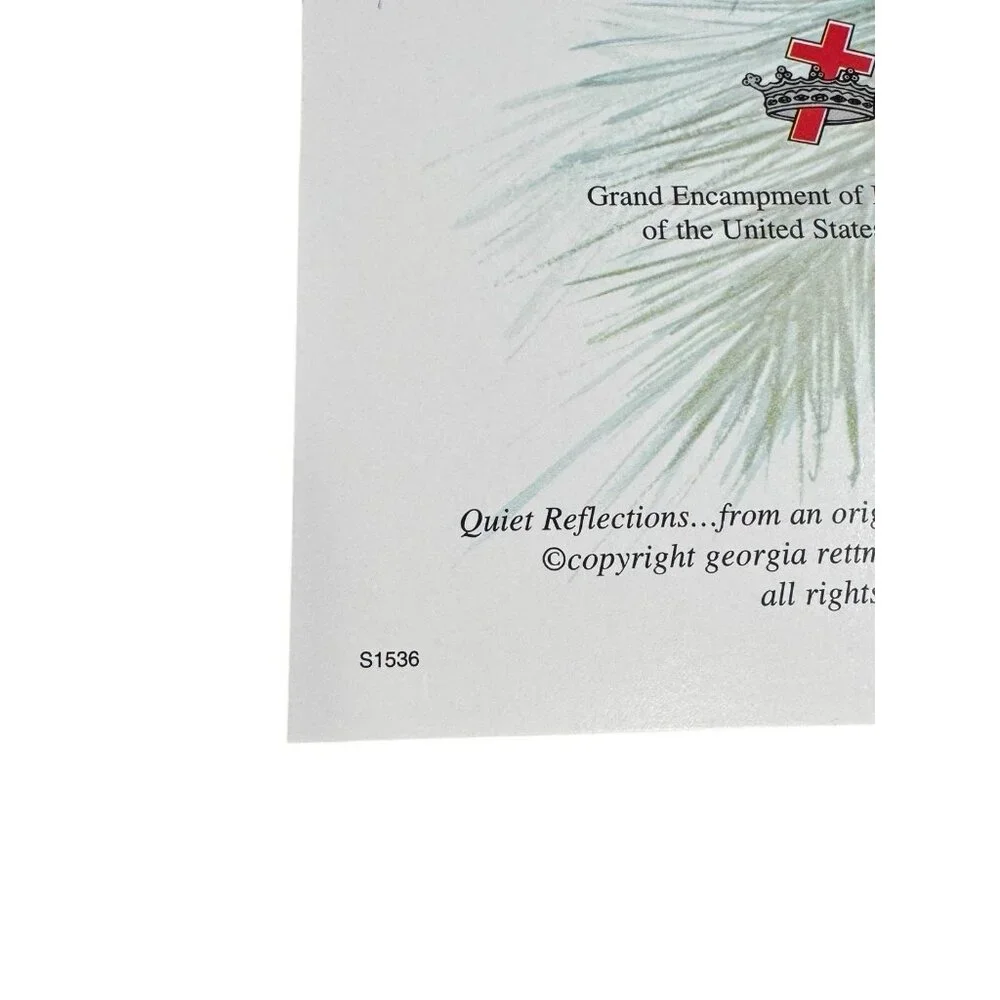 Grand Encampment of‎ Knights Templar Christmas Holiday Card Set Of 3 Vintage